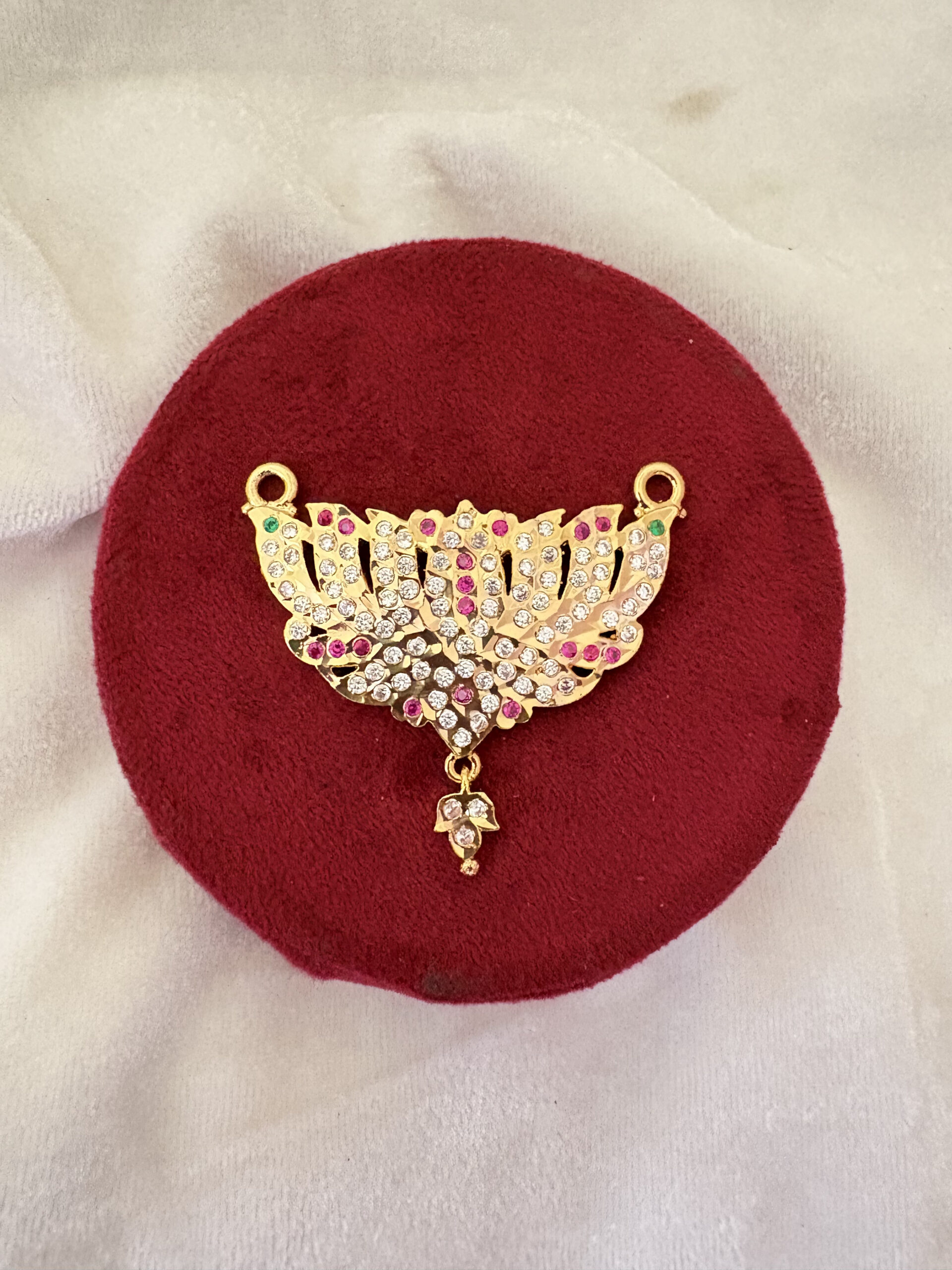 Mystic Lotus Light – 109 Stone Pendant